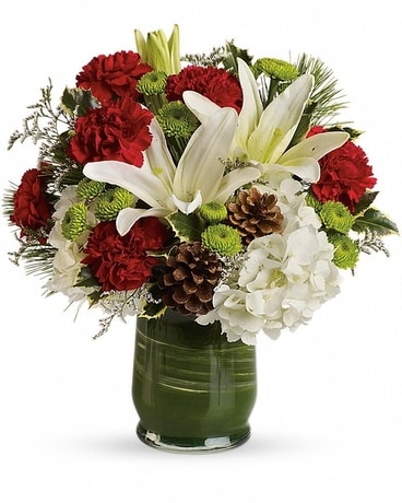 Christmas Collage Bouquet Flower Arrangement