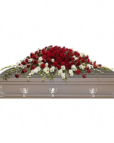 Garden of Grandeur Casket Spray Flower Arrangement