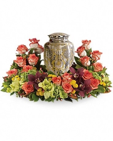 Sunset Wreath Flower Arrangement