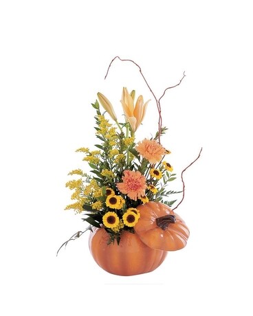 Pumpkin Delight Flower Arrangement