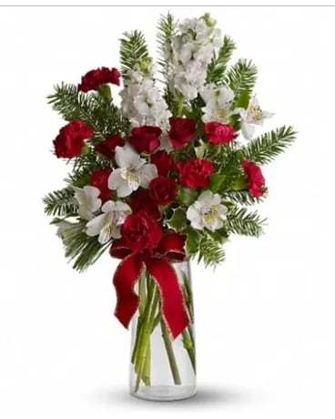 Winter Budvase Flower Arrangement