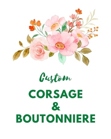 Custom Corsage and/or Boutonniere Flowers