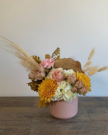 Seasonal Blush Flower Arrangement