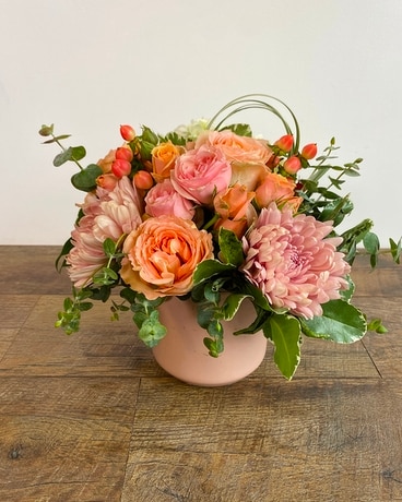 Blushing Blooms Flower Arrangement