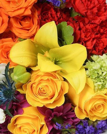 Designer's Choice: Bright and Cheery Colors Flower Arrangement