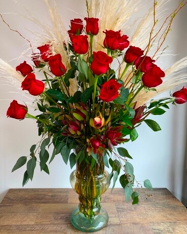 Field of Roses Flower Arrangement