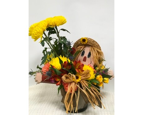 Happy Scarcrow Flower Arrangement