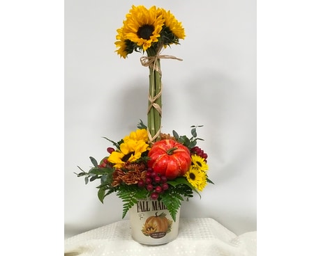 Sunflower Topiary Flower Arrangement