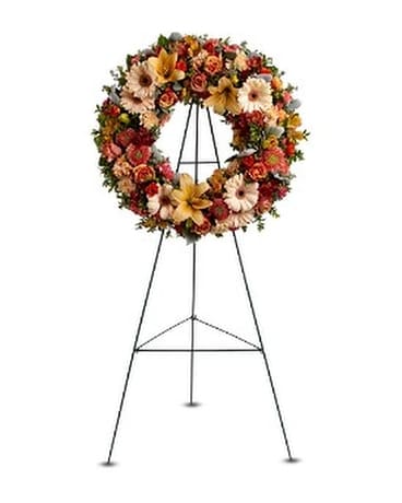 Wreath of Remembrance Flower Arrangement