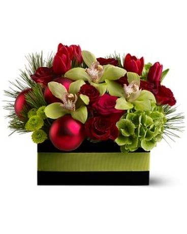 modern christmas flower arrangements