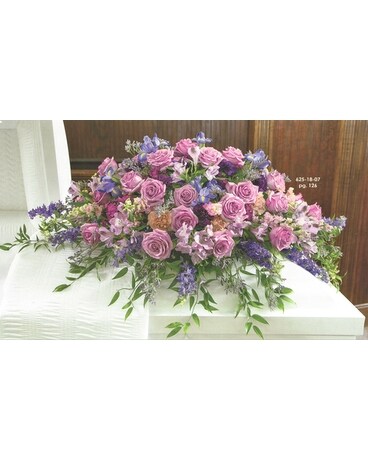 Enduring Wisdom Casket Spray Flower Arrangement