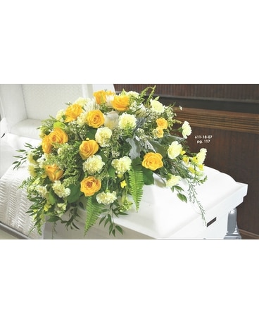 Treasured Affection Casket Spray Flower Arrangement