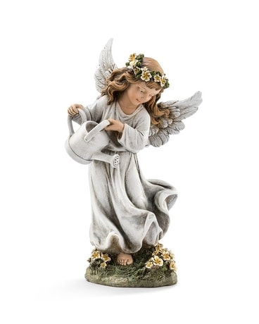 Angel Watering Flowers #13669 Gifts