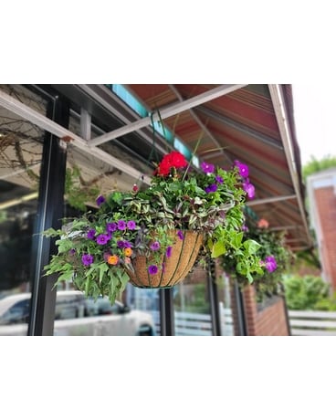 Large Hanging Baslet Flower Arrangement