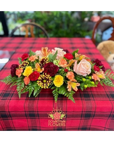 Thanksgiving Centerpiece Flower Arrangement