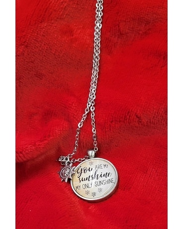 You are my Sunshine Necklace Flower Arrangement