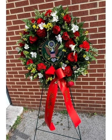 U.S. Army Memorial Wreath Flower Arrangement