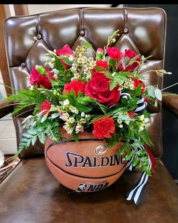 Basketball Wishes Flower Arrangement