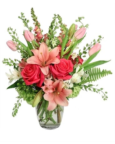 Array of Pinks Flower Arrangement