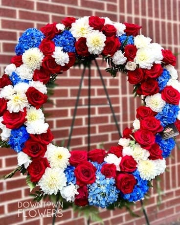 Honored Patriot Flower Arrangement