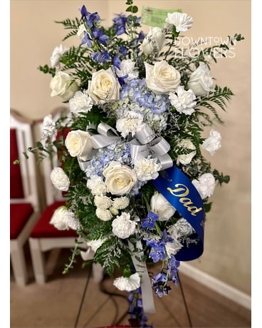 Tribute to Dad Standing Spray Flower Arrangement
