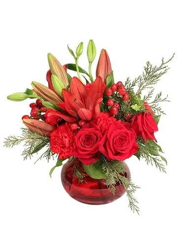 Flaming Elegance Flower Arrangement
