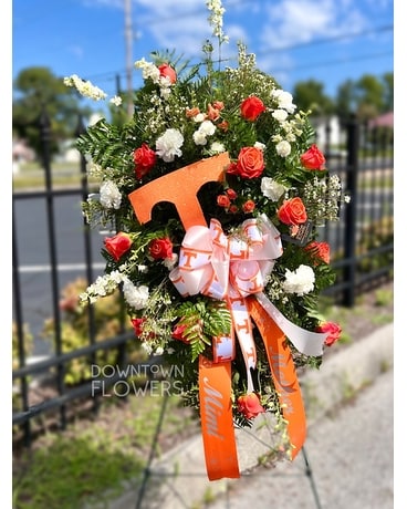 University of Tennessee Standing Spray Flower Arrangement