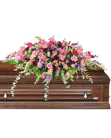 Divine Destination Casket Spray Flower Arrangement
