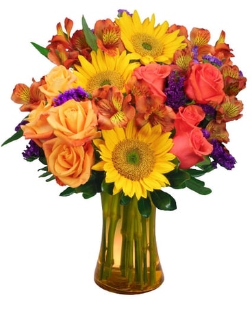 Sunflower Sampler Flower Arrangement