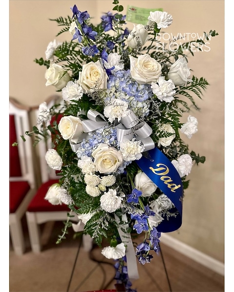 Tribute to Dad Standing Spray in Kingsport TN Downtown Flowers