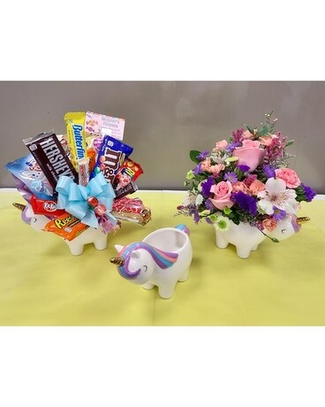 Teleflora Charming Unicorn Flower Arrangement