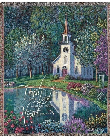 The Sanctuary Afghan Flower Arrangement