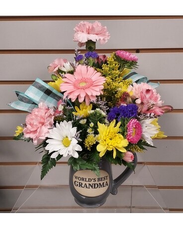 Grandma Mug Bouquet Flower Arrangement
