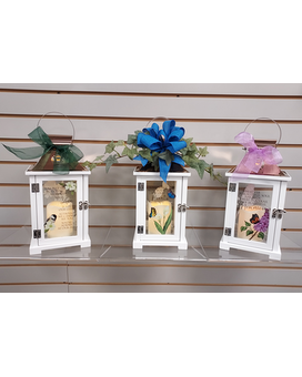Picturesque Memorial Lantern Flower Arrangement