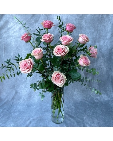 Pink Roses Flower Arrangement