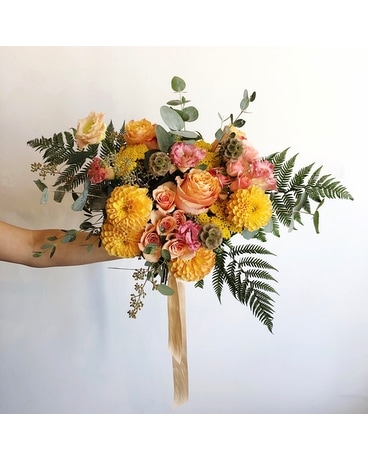 Amber Wedding Bouquet Flower Arrangement