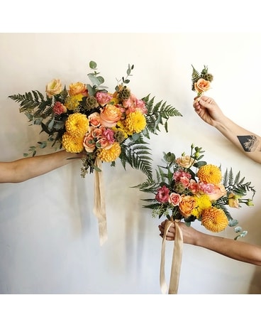 Amber Palette Package Flower Arrangement
