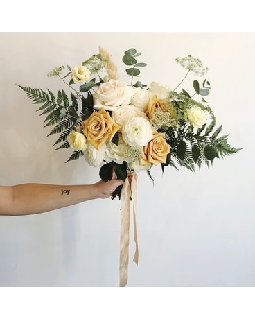 Moonstone Wedding Bouquet Flower Arrangement