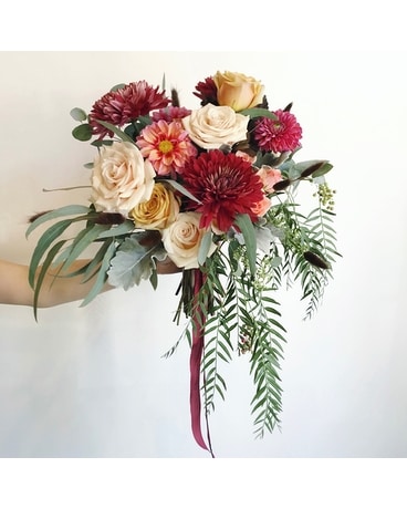 Ruby Wedding Bouquet Flower Arrangement