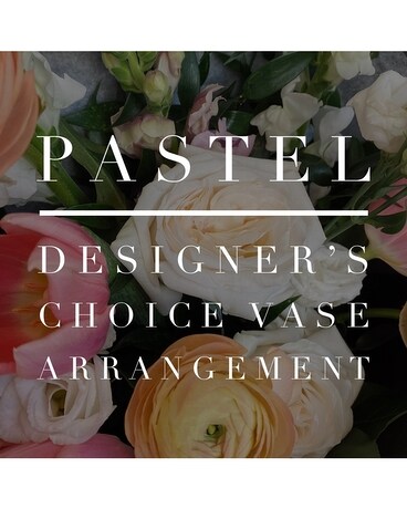 Pastel Vase Arrangement Flower Arrangement