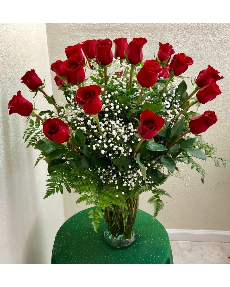 2 Dozen Red Roses in Stockton CA - J & S Flowers