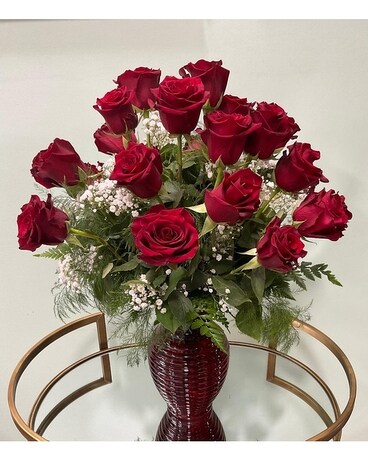 Two Dozen Roses Flower Arrangement