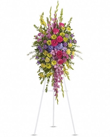 Bright and Beautiful Spray Sympathy Arrangement