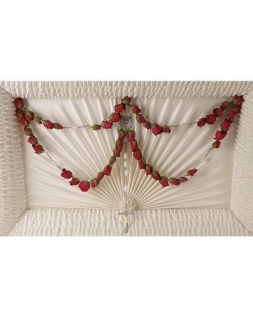 Divine Grace 50-Bead Rosary Sympathy Arrangement