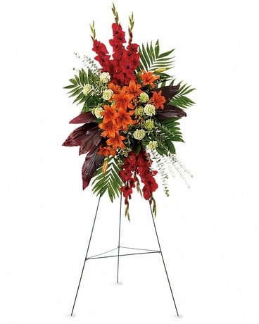 A New Sunrise Spray Sympathy Arrangement