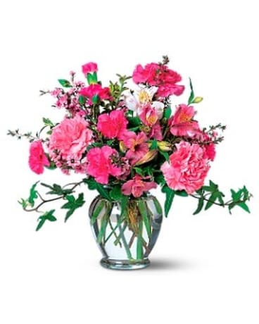 Carnations & Alstroemeria Flower Arrangement