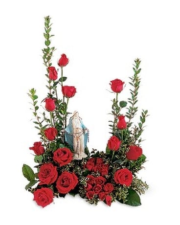 Teleflora's Our Lady Of Grace Sympathy Arrangement
