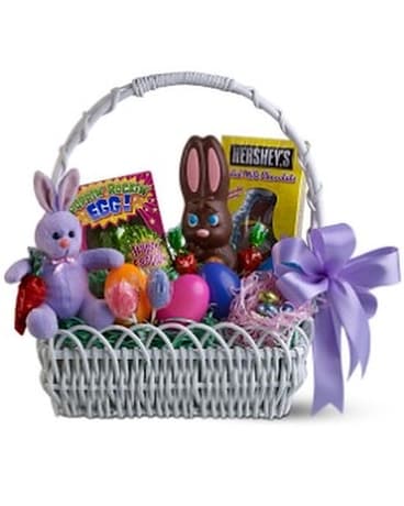 Sweet Bunny Basket Flower Arrangement