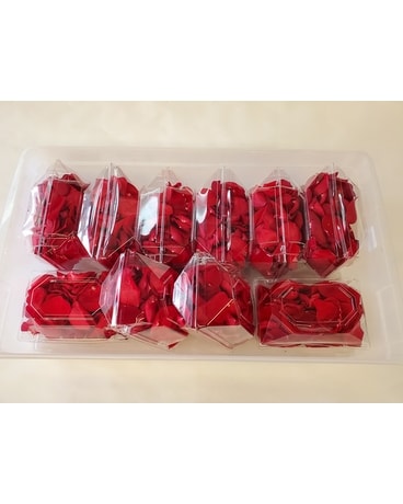 Romantic Rose Pedals Flower Arrangement