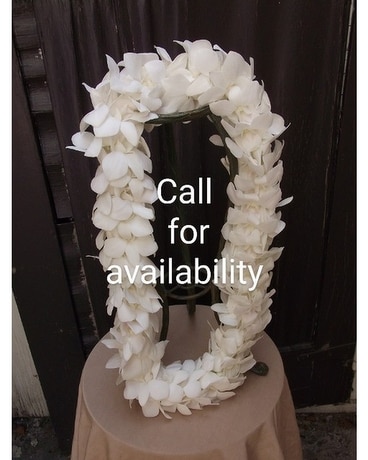 Triplee White Orchid Lei $60 Custom product